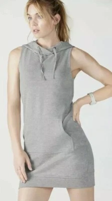 Fabletics Sleeveless Yukon dress with hoodie size Medium White - Image 1 of 4