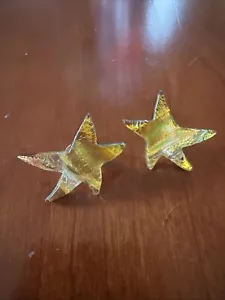 Star Earrings | Retro 80s Iridescent | Acrylic Funky Stud Earrings - Picture 1 of 5