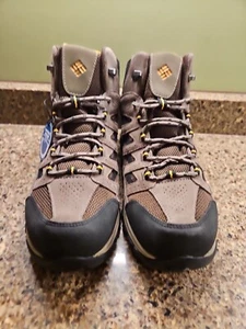 Columbia Hiking Boots Crestwood Mid Waterproof Brown Suede Mens 12 Trail NWOB - Picture 1 of 8