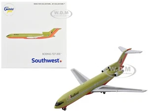 BOEING 727-200 AIRCRAFT "SOUTHWEST AIRLINES" 1/400 DIECAST BY GEMINIJETS GJ2216 - Picture 1 of 2