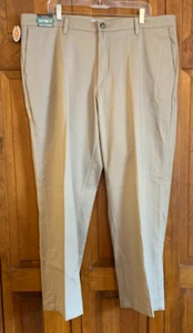 Men's NEW Lee Custom Fit Mid-Khaki Flat Front Pants 40x30 Relaxed Fit - Picture 1 of 5