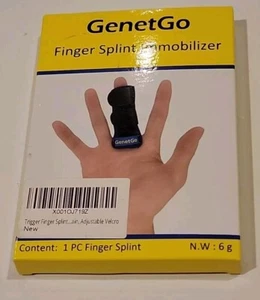 GenetGO Finger Splint Immobilizer Adjustable with Hook & Loop Tape 2 pieces - Picture 1 of 2
