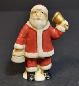 Christmas Valley Wonderful Holiday Village Go Along Figure Bell Ringer Santa - Picture 1 of 7