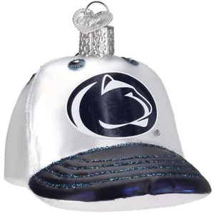 Old World Christmas Glass Ornament, Penn State Baseball Cap (With OWC Gift Box) - Picture 1 of 4