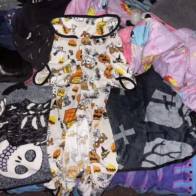 Peanuts Snoopy Dog Soft Pajama’s Berkshire Sz X-Large Gray Halloween NWT - Image 1 of 4