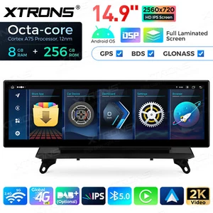 Android 14 8Kern 4G CarPlay 14,9" Auto Retrofit 256GB GPS für BMW X5 E70 E71 CIC - Bild 1 von 19