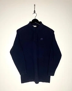 Ellesse Vintage Langarm Poloshirt Dunkelblau Größe S - Bild 1 von 4