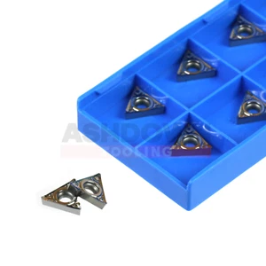 10pcs TCGT110204 AK H01 Aluminium Cutting Lathe Turning Carbide Insert Tips - Picture 1 of 7