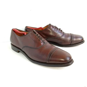 Allen Edmonds Byron elegante Schuhe Herren Größe 13A braun Leder Kappe Zehe 2064 USA - Bild 1 von 12
