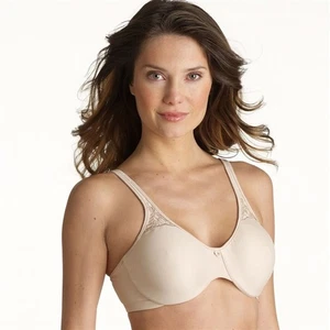NWT Bali 34C Passion for Comfort Minimizer Underwire Bra 3385 Beige 127227 - Picture 1 of 3