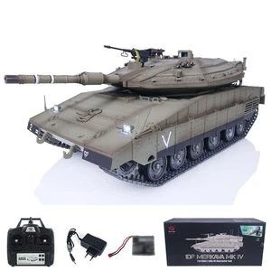 HL 1/16 2.4G RC Tank IR BB Shooting Infrared IDF Merkava MK IV Barrel Recoil - Picture 1 of 12
