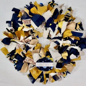 Chanukka LAPPENKRANZ 10" HANDGEFERTIGT TÜR WANDDEKO KERZENRING URLAUBSGESCHENK - Bild 1 von 4