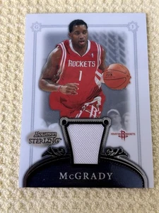 2007 Bowman Sterling Tracy Mcgrady #16 Rockets Game Worn Jersey NBA Basketball - Picture 1 of 2