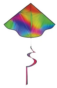 3327 — Jewel Delta Kite with Spinning Tail - Fun, Easy Flying Kite, Multicolored - Picture 1 of 1