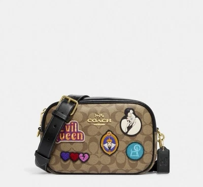 Bolso para cámara Coach X Disney Jamie nuevo con etiquetas en firma con parches de villano Foto 1 de 4