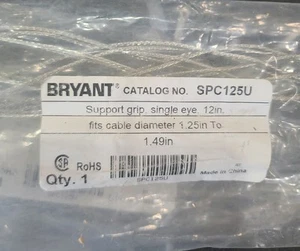 Hubbell SPC125U Cable Mangement Support Grip, Single Eye, 1.25"-1.49" - Picture 1 of 7
