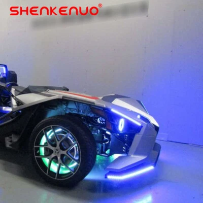 Tira de luz LED RGB para Polaris Slingshot DRL ceja superior e inferior impermeable 300 LED Foto 1 de 4