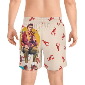 Kramer Porch Life Crawfish Herren Badeshorts - 4th of July Seinfeld Badehose - Bild 1 von 7