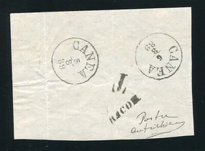 GREECE CRETE AUSTRIAN LEVANT 1889 PROOF POSTMARKS - Picture 1 of 1