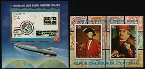 Guinea Ecuatorial 1974 - Mi-Nr. Bloque 109-110 ** - Estampillada sin montar o nunca montada - UPU - Imagen 1 de 1