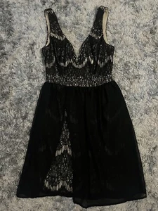 Maurices Black LBD Dress Sz Small New With Tags Lace Cocktail Elegant - Picture 1 of 4