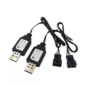 Cavo Caricatore USB SM 4P Ricambio per RC Auto RC Barca 7.4V Caricatore Spina USB - Foto 1 di 3