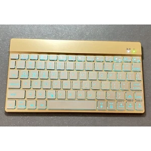Wireless Bluetooth Keyboard - Backlit Rechargeable Battery Ultra Slim & Portable - Picture 1 of 5