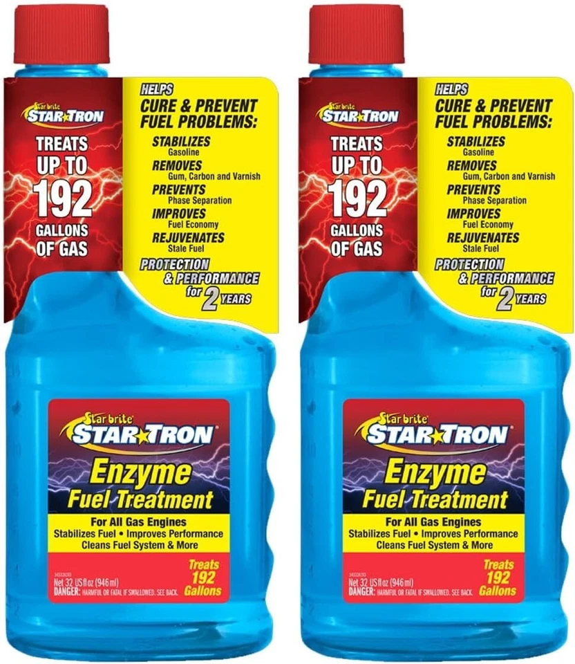 2-Pack Star Tron Enzyme Fuel Treatment 32oz Classic Gas Formula Star Brite 14332 - Image 1 of 4