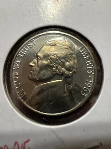 1963 Jefferson Nickel BRILLIANT GEM PROOF - Picture 1 of 2