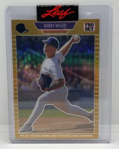2023 Bobby Miller RC Pro Set Metal Gold Leaf LA Dodgers Pitcher 62/199 MLB Card - Picture 1 of 2