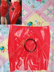 236 Mujeres Látex Goma Falda Abierta Entrepierna Agujero Anillo Látex Vestido Camisa 0.4mm - Imagen 1 de 3