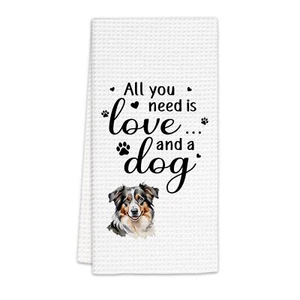 Australian Shepherd Gifts Kitchen Towels Dog Owner Lover Gifts Dish Towels Al... - Picture 1 of 7