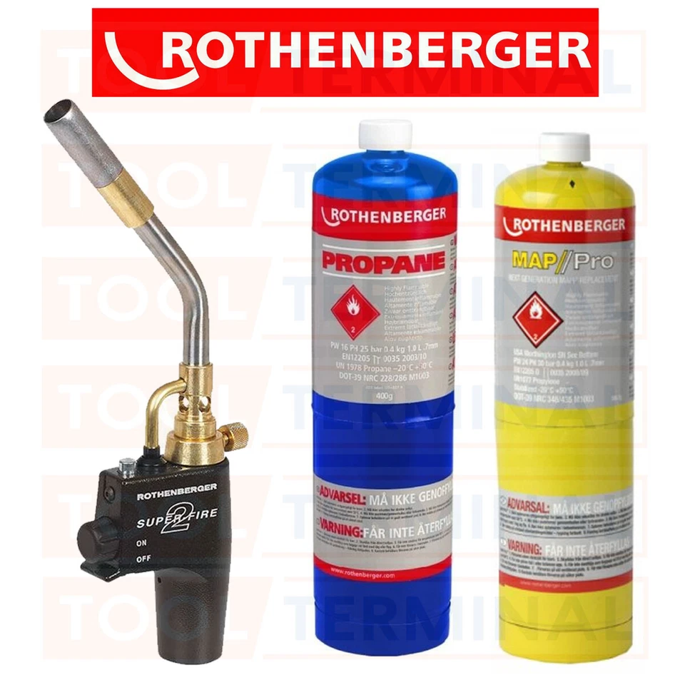 Rothenberger Superfire 2 Torch Mapp Map Gas Propane Brazing Blow Lamp Welding  - Image 1 of 1