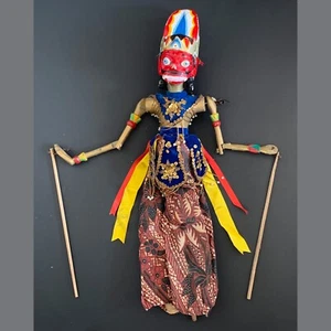 Wayang Golek Ravana Demon Traditional Puppet Java / Bali Indonesia 23" - Picture 1 of 4