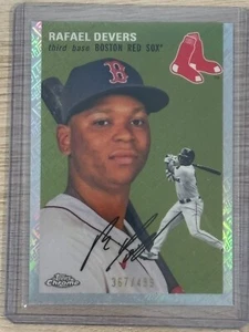2023 Topps Chrome Platinum Rafael Devers #299 Logofractor 367/499 - Picture 1 of 2