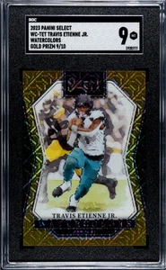 2023 Panini Select #WC-TET Travis Etienne Jr. Gold Prizm /10 Jaguars - Picture 1 of 2