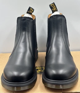 DR MARTENS BLACK 2976 PLAIN WELT SMOOTH LEATHER CHELSEA BOOTS SIZE UK 11 EU 46 - Picture 1 of 7