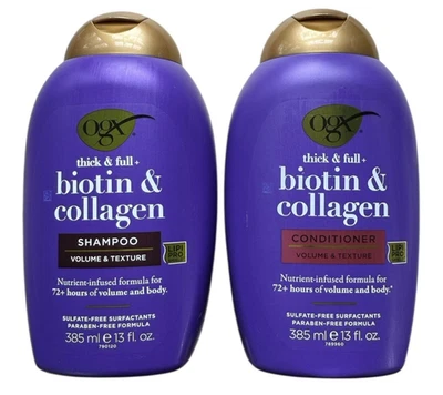 OGX Thick & Full Biotin & Collagen Volume Shampoo & Conditioner - 2 x 13 oz - Image 1 of 2