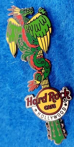 HOLLYWOOD GREEN DRAGON OPEN WINS #4 SILVER WHITE BANNER 2011 Hard Rock Cafe PIN - Picture 1 of 1