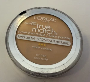 W2 Light Ivory L 'Oreal True Match Super Blendable Compact Makeup Warn Oil Free - Picture 1 of 3