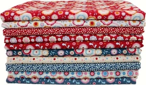 Inee Candy Bloom Fat Quarters Fasci di Tessuto, Trapuntatura Cucito Cotone Pretagliato Fabr - Foto 1 di 2