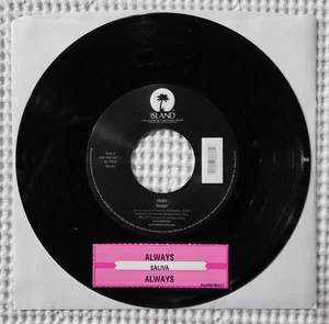 SALIVA Always Orig 2002 ISLAND Alt Rock Nu Metal Rare Jukebox 45 Title Strip EX - Picture 1 of 1