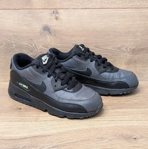 Nike Air Max 90 Gris Negro Zapatos 833414-032 Jóvenes Niños Talla 3Y - Imagen 1 de 9