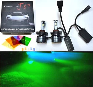 LED Kit F15 140W PSX24W 2504 Green Two Bulbs Fog Light Replacement Upgrade Show - Picture 1 of 23