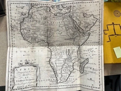 Reimpresión 1745 ÁFRICA EXTRAÍDA DE LOS MEJORES MAPAS por Thomas Jefferys Buen Estado Foto 1 de 4