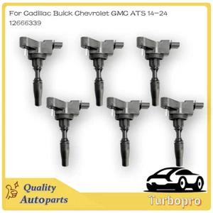 6pcs Ignition Coil 12666339 For Cadillac Buick Chevrolet GMC ATS 14-24 - Picture 1 of 6