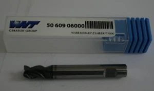 WNT 6mm Durchmesser Schaftfräser - N.SAE.6.0/6.45 Z3.HB.EK Ti1000 ( 5060906000 ) - Bild 1 von 3