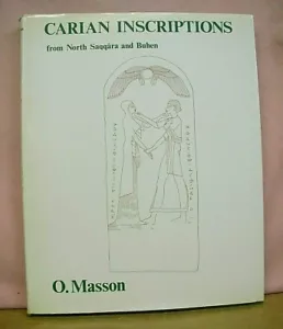 Karische Inschriften aus Nordsakkara und Buhen von Olivier Masson 1978 HB/DJ - Bild 1 von 1