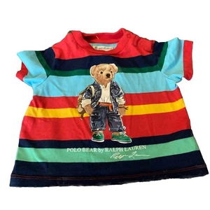 Ralph Lauren Infant Polo Bear Shirt Size 3 Months - Picture 1 of 3