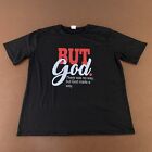 But God Graphic Adult Size XXL Black Short Sleeve Crew Neck T-Shirt New